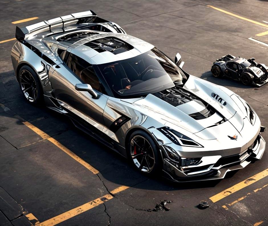 Futuristic Chevrolet Corvette in Sci-Fi Style