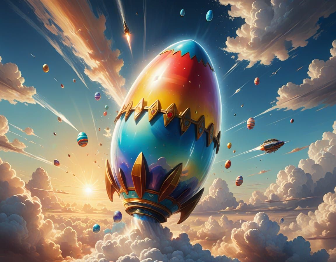 „Dieses Jahr wird Ostern intergalaktisch!“ Unsere Ostereier sind auf dem Weg zu neuen Abenteuern im Weltraum. „Macht euc...