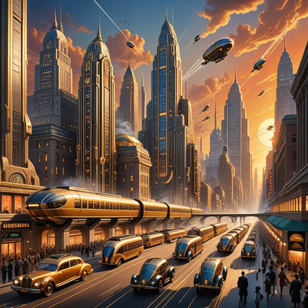 Roaring Deco Metropolis of 2025