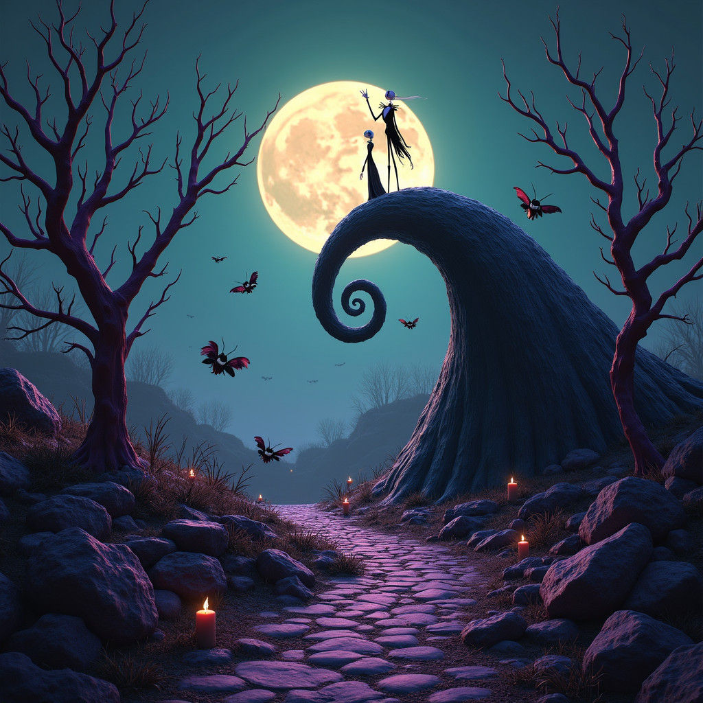 Nightmare Before Christmas Scene in Unreal Engine 5