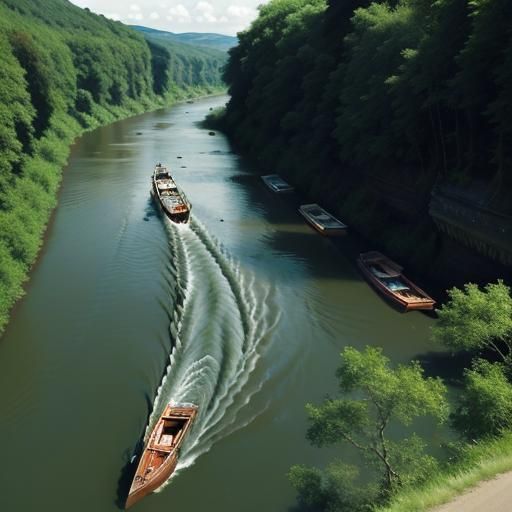 Think of it like this: Time is a river, and you're a boat fl...