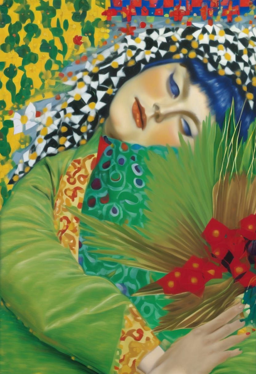 Ethereal Lady in Nature's Splendor