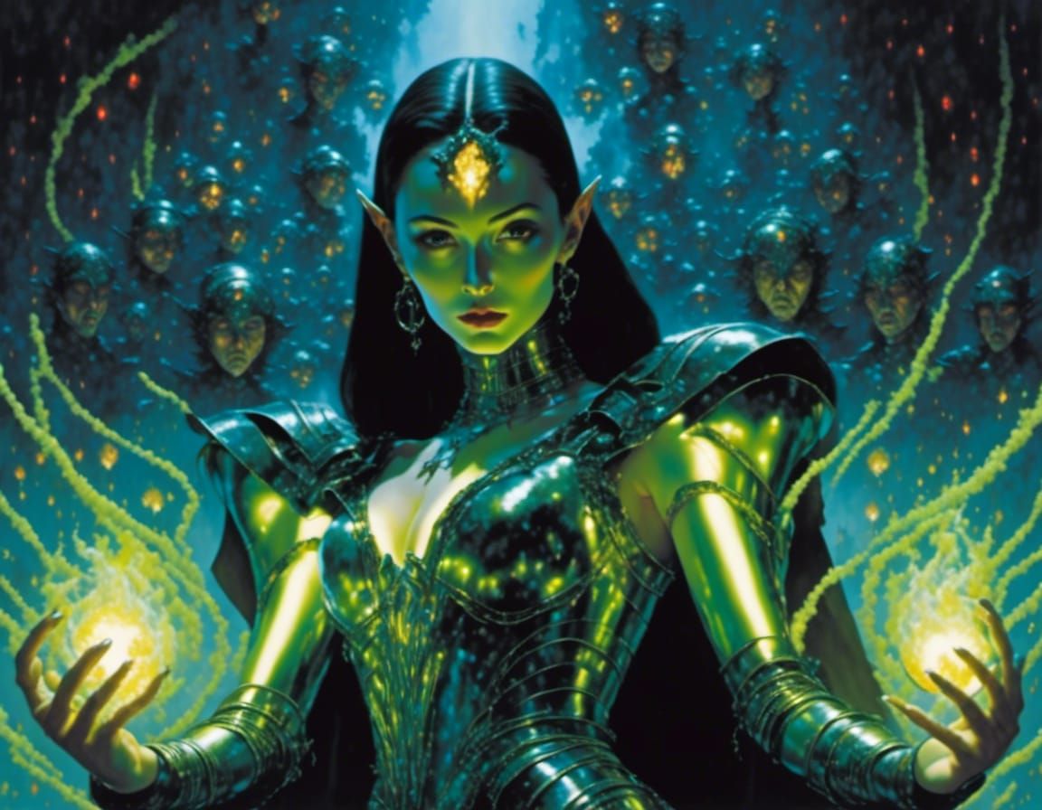 Beautiful Wizard <lora:That Style:1.1289> throwing fireballs...