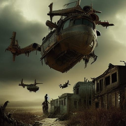 Dramatic Digital Matte Painting: Left for Dead