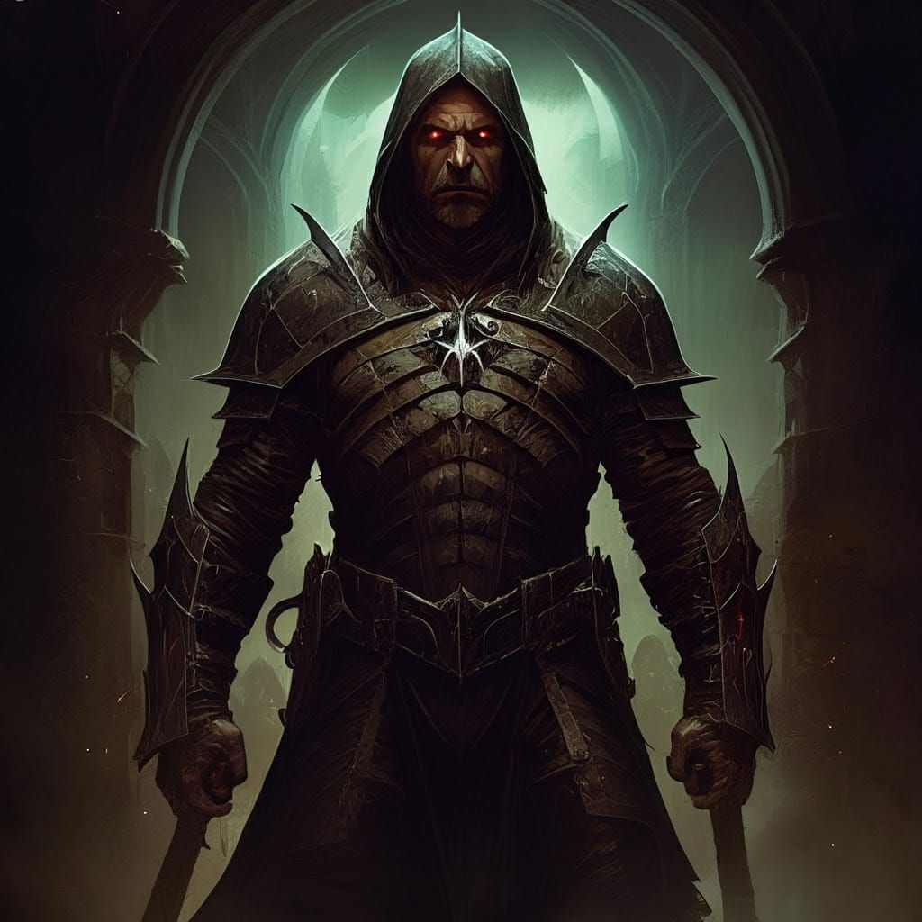 Dark Fantasy Landscape in Moebius Style