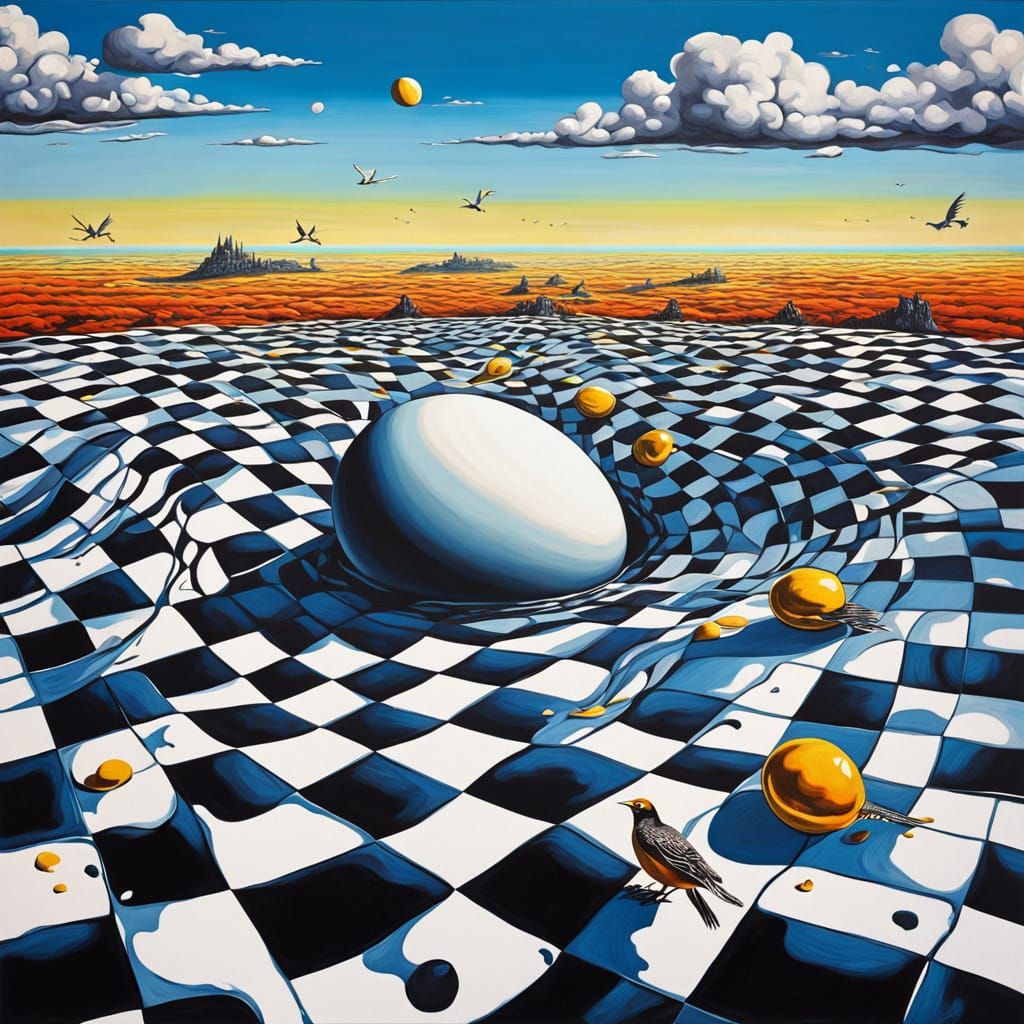 Surrealistic Masterpiece in Oil Painting Style