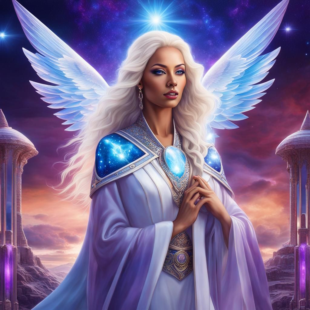 Nordic Goddess in Atlantis: Hyperrealistic Digital Art