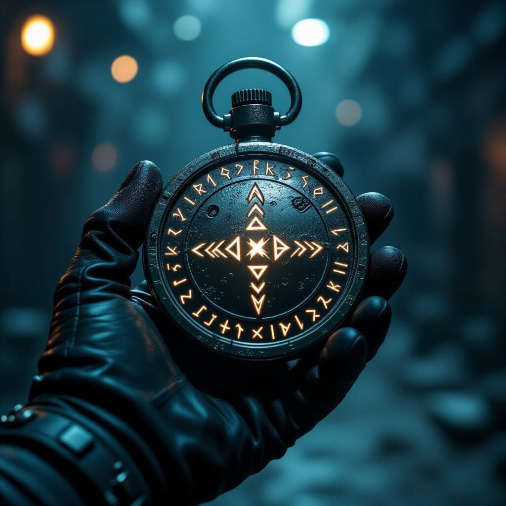 Fantasy Soul Coin Grenade in Cinematic Lighting