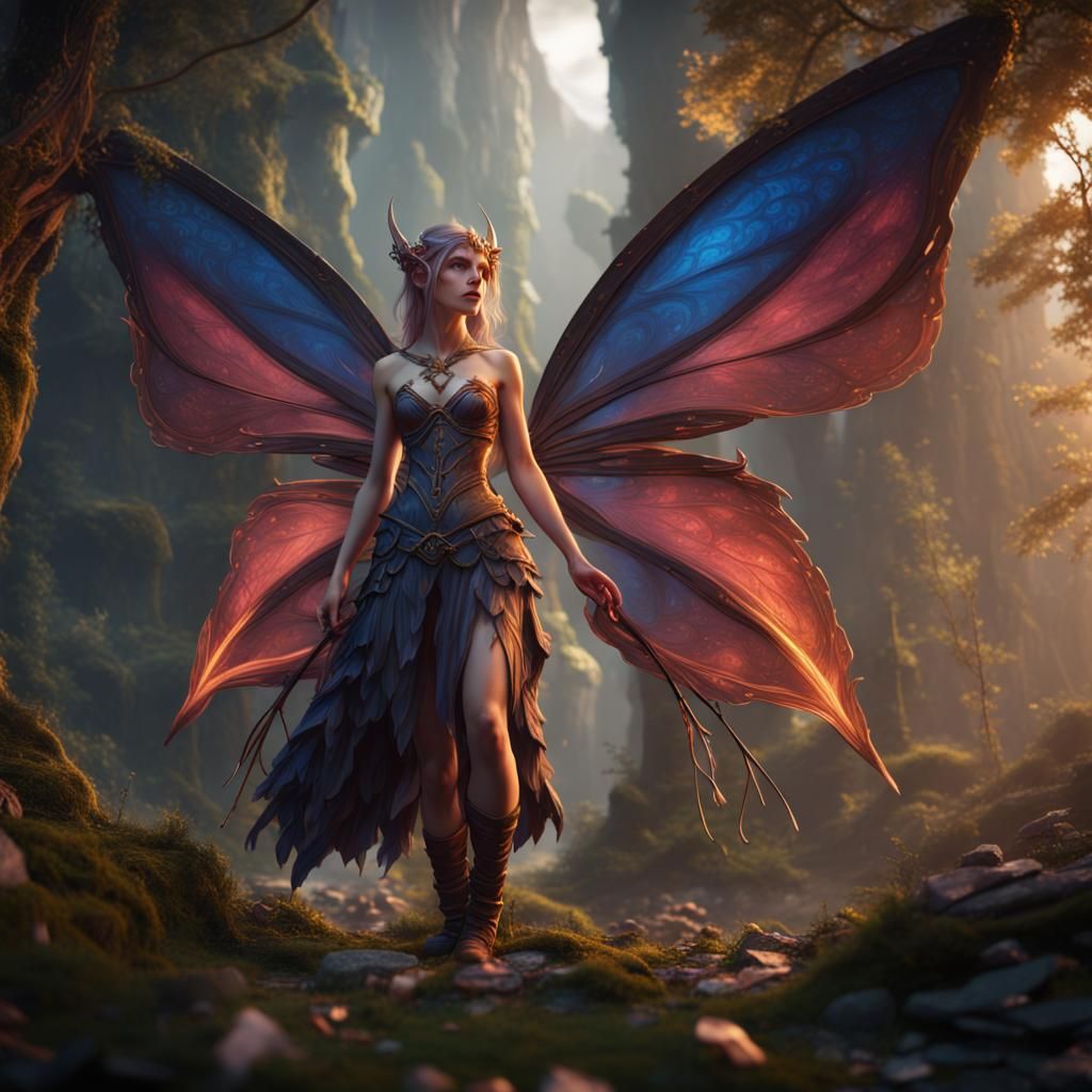 Fairy in D&D Detailed Matte Painting