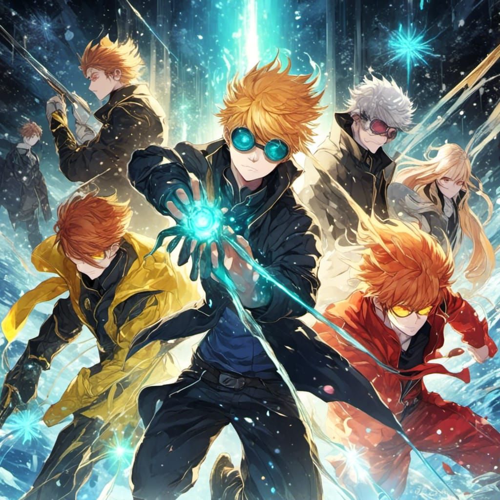 Anime Style Hot Ginger Men Illustration