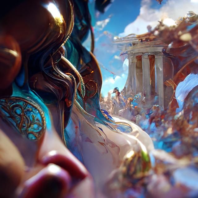 Greek Mythology Fantasy Concept Art in Deep Color