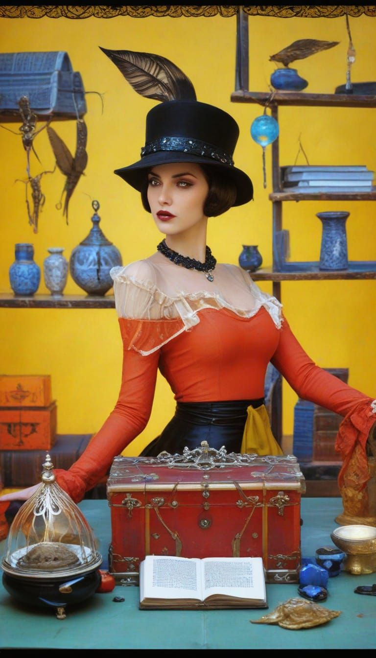 Vintage Fashion Dreams in 1930s Cartoon Style