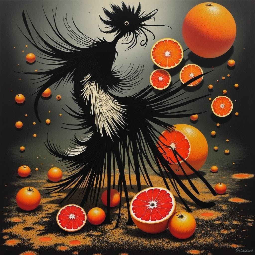 Surreal Belle Epoque Can-Can in Distorted Reality