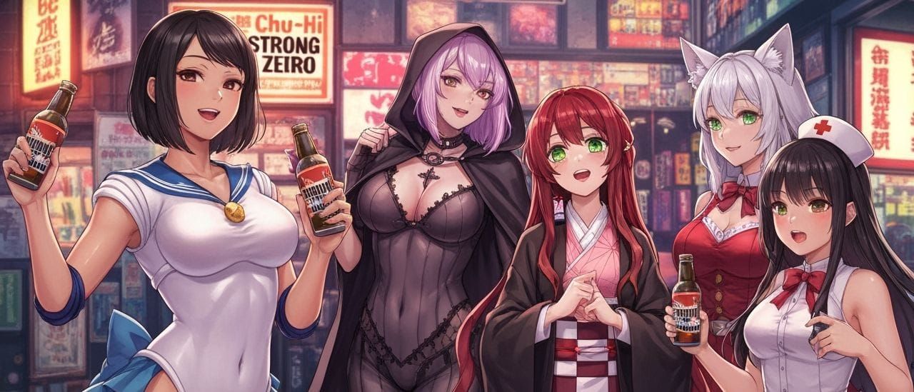 Diverse Women Celebrate Halloween Party in Shibuya