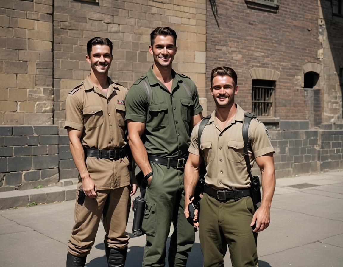 Handsome soldiers