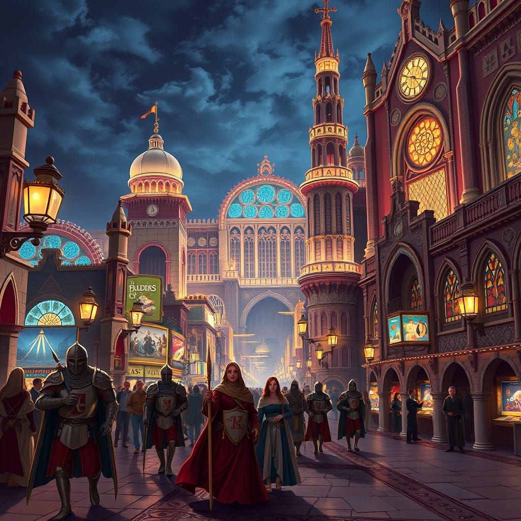 Medieval Knights in Ancient Las Vegas