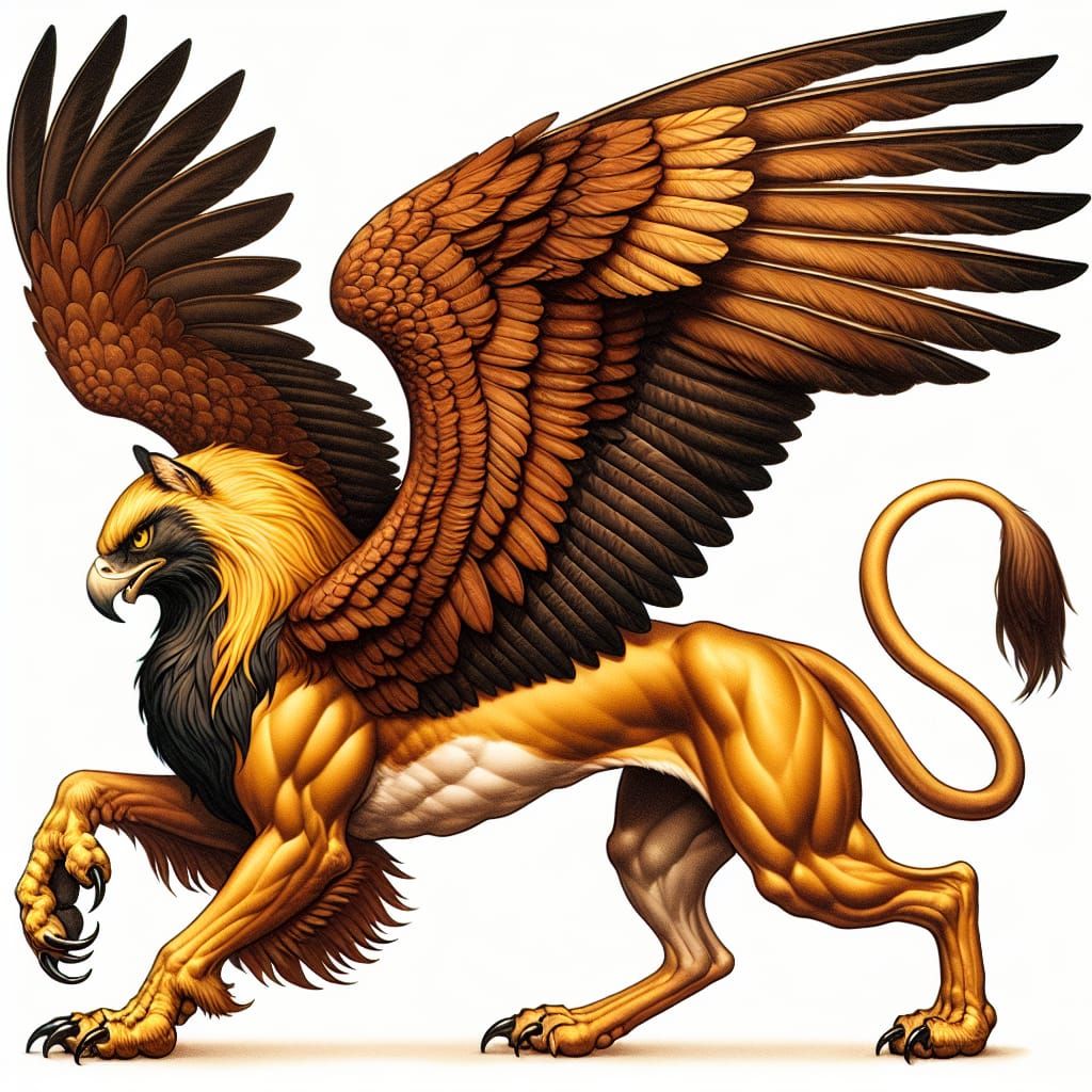 Majestic Gryphon Fusion of Eagle and Puma