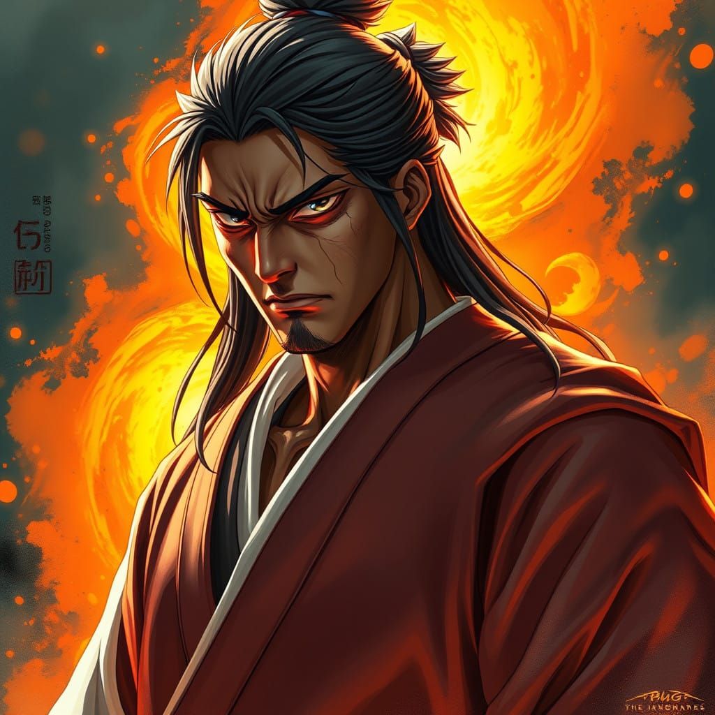 Bleach's Yamamoto at Full Power in Hyperrealistic Splendor