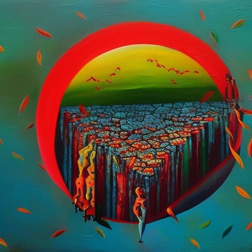 Liminal Numinous: A Surreal Precisionist Painting