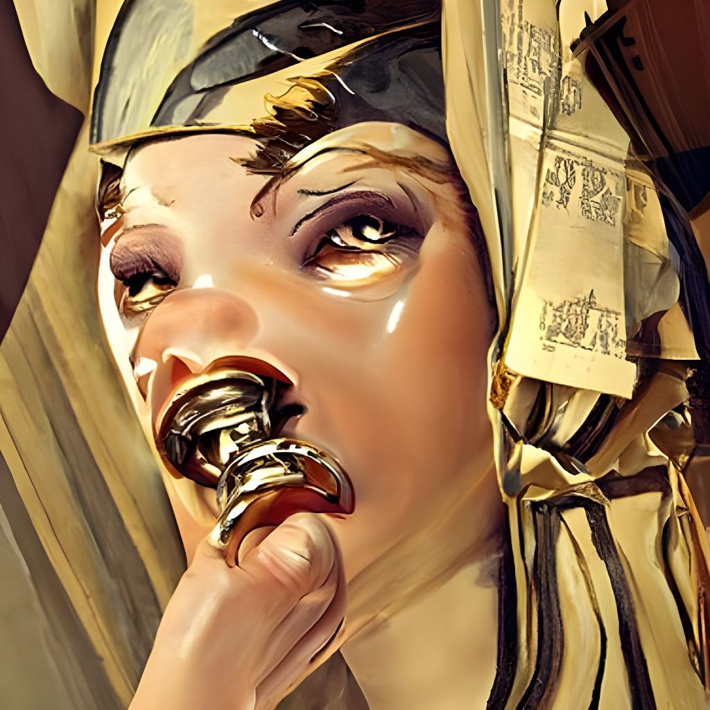 Vintage Slave Market Illustration in Golden Age Style