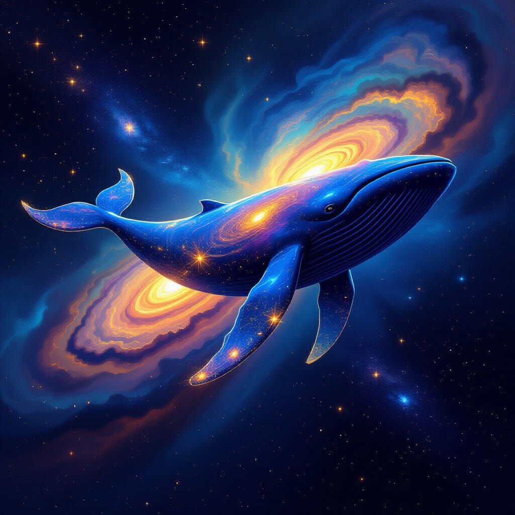 Celestial Whale Nebula Swims Through Deep Space
