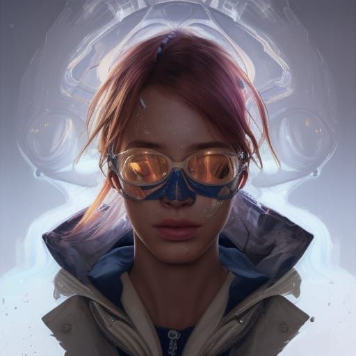 Mask of Chaos Portrait in Hyperdetailed Style