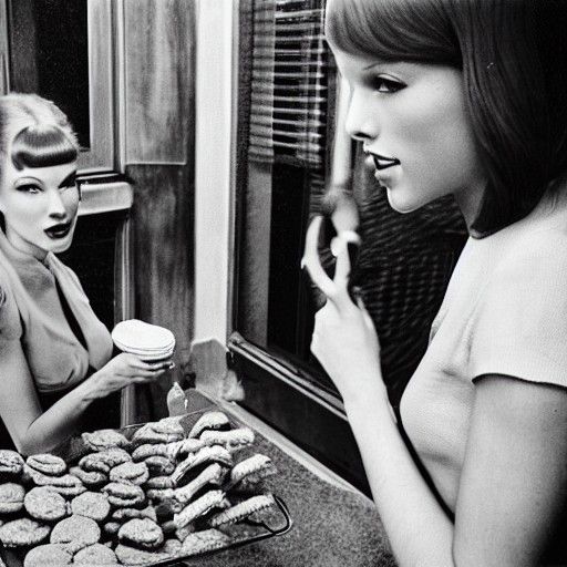 Taylor Swift Sepia Photo in Eggleston Style