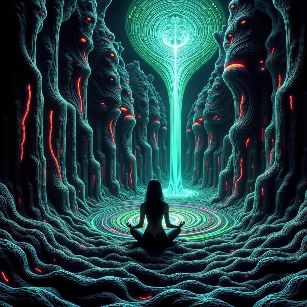 Ethereal Labyrinth of the Psyche in Space