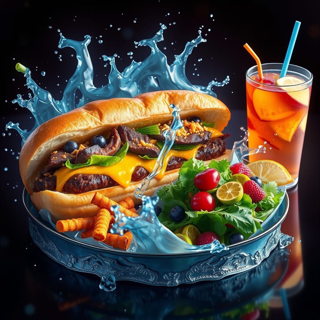 Vibrant Fantasy Feast Under Celestial Skies