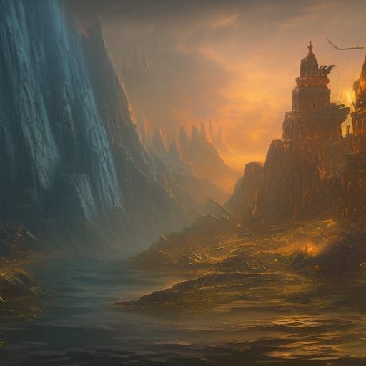 Captain Paraguay: Detailed Matte Painting in Deep Color