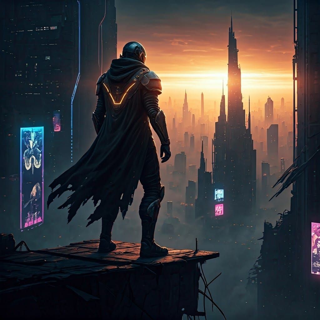 Dystopian Metropolis: Cyberpunk Vision of the Future