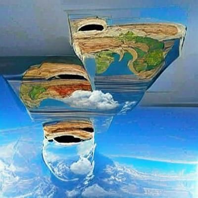 Flat Earth Upside Down