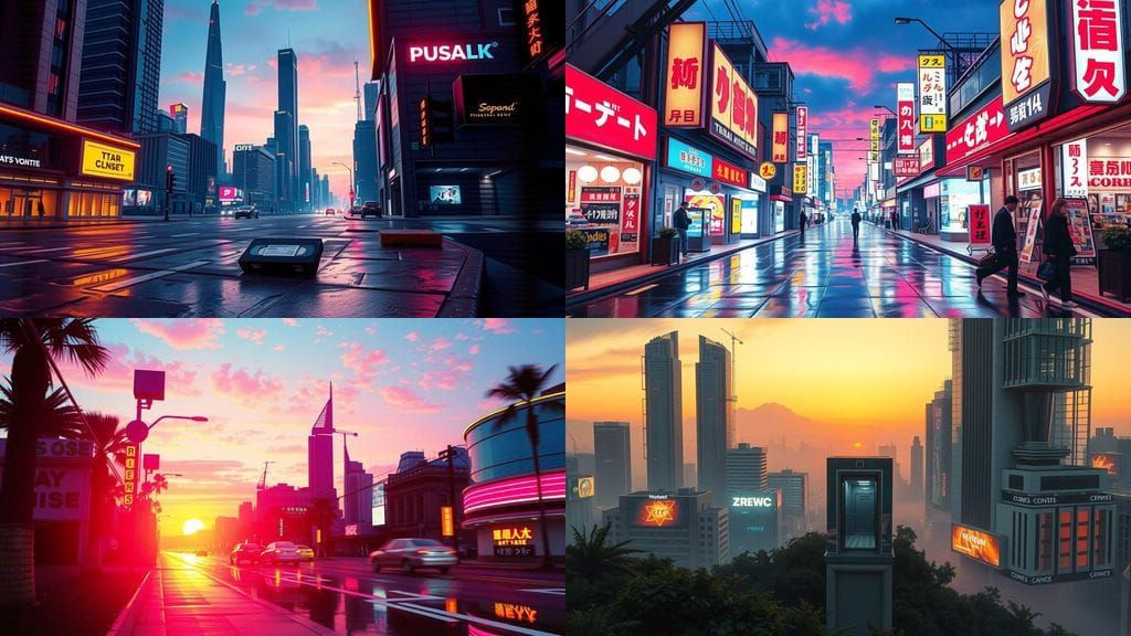 Vaporwave Album Cover Art in Abstract Style