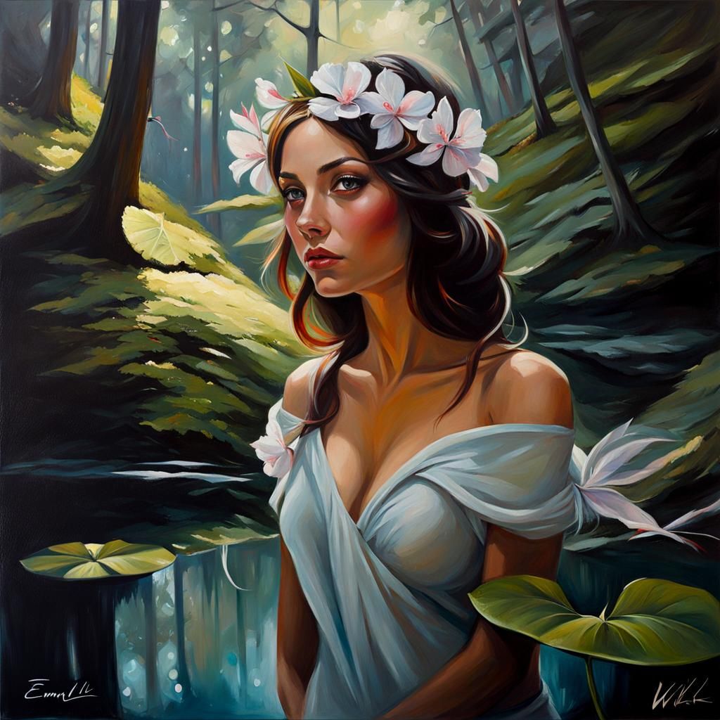 Fairy in a Galactic Paradise Portrait