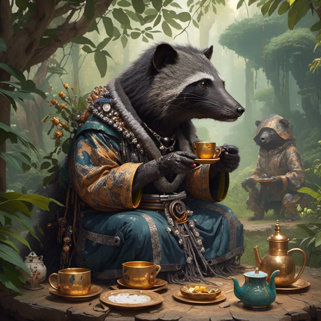 Binturong Shaman Tea Ceremony with Nature Spirits
