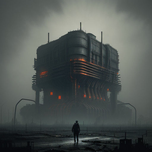 Dystopian World of Chains and Machinery