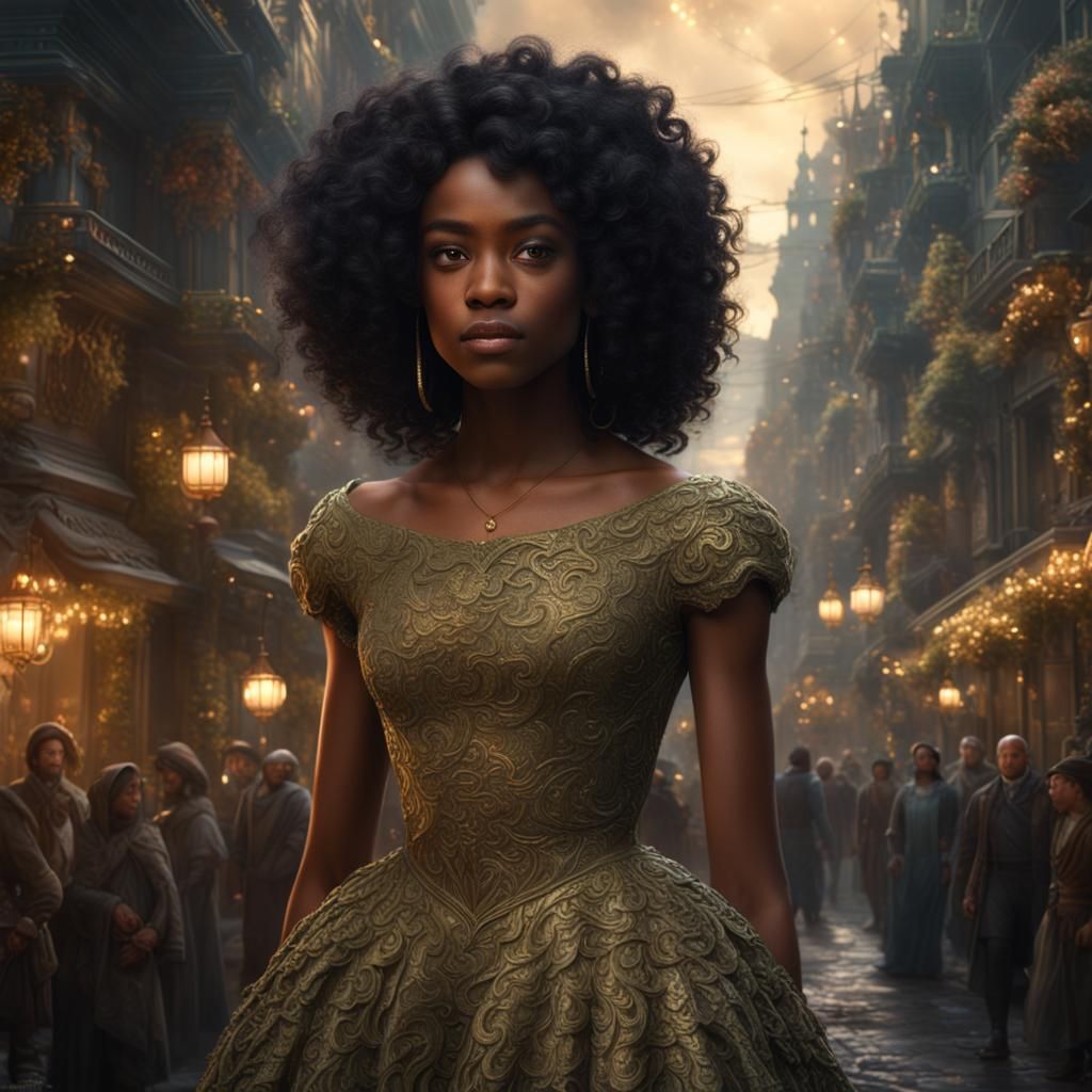 Detailed Digital Painting of Tiana