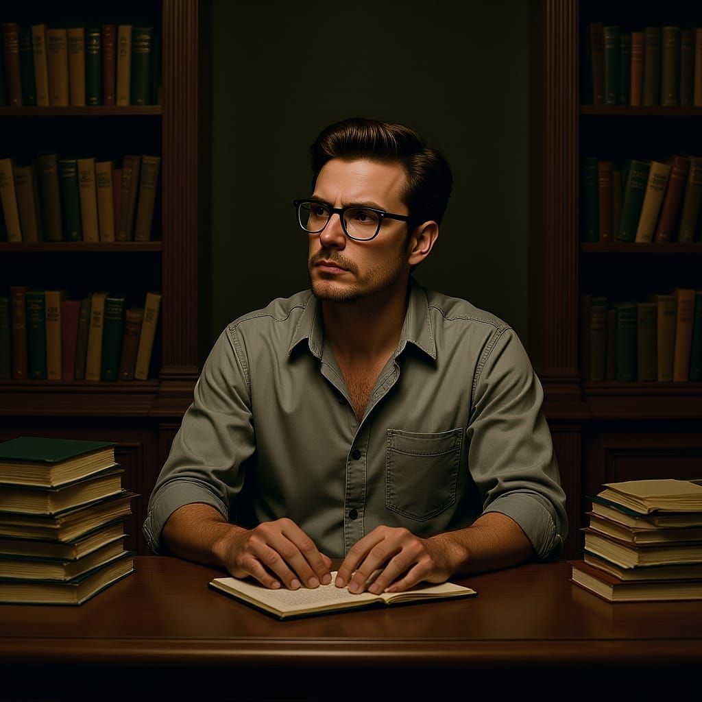 Daydreaming Rockstar in Stylized Realism