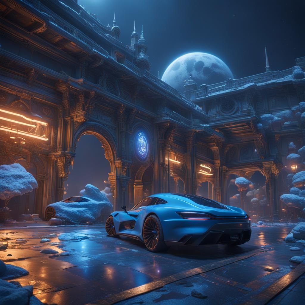 Futuristic Hyperrealistic Scene in Unreal Engine 5