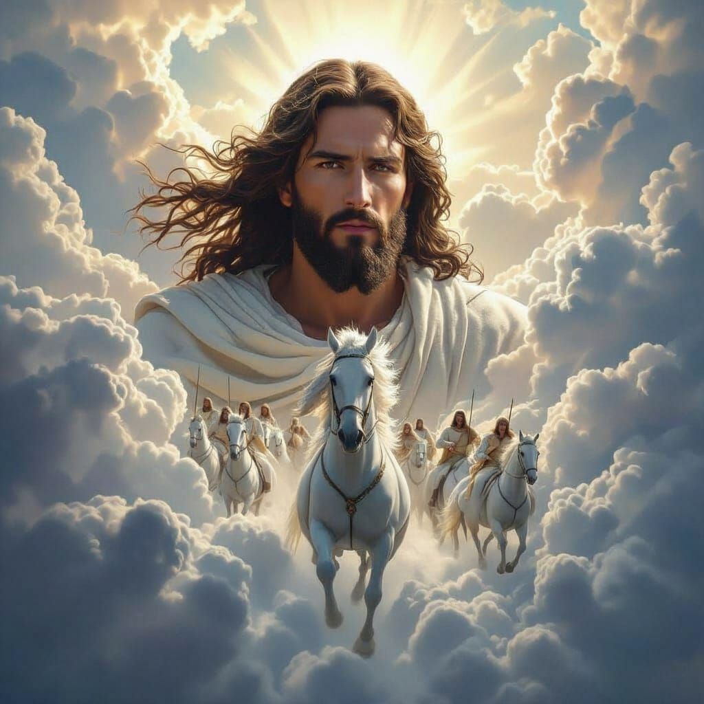 Jesus Returns Triumphantly on White Horse