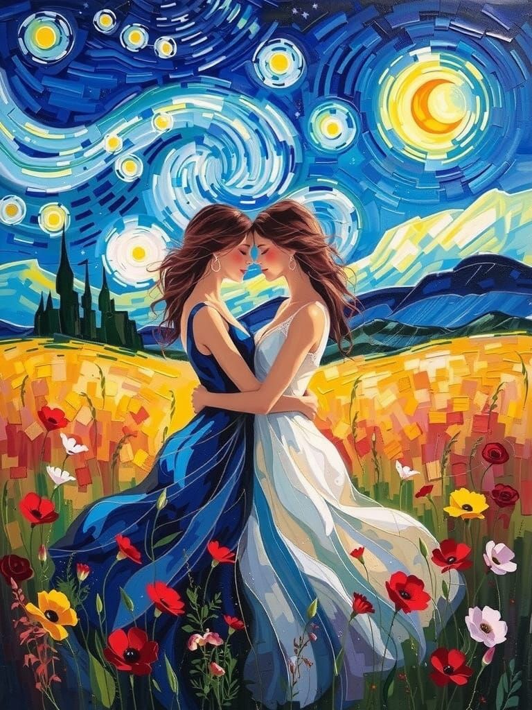 Dreamy Love: Two Souls United in Angelic Light