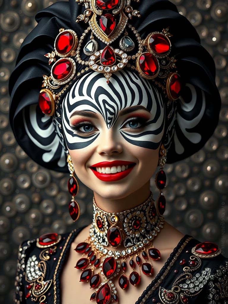 Ethereal Goddess in Futuristic Attire