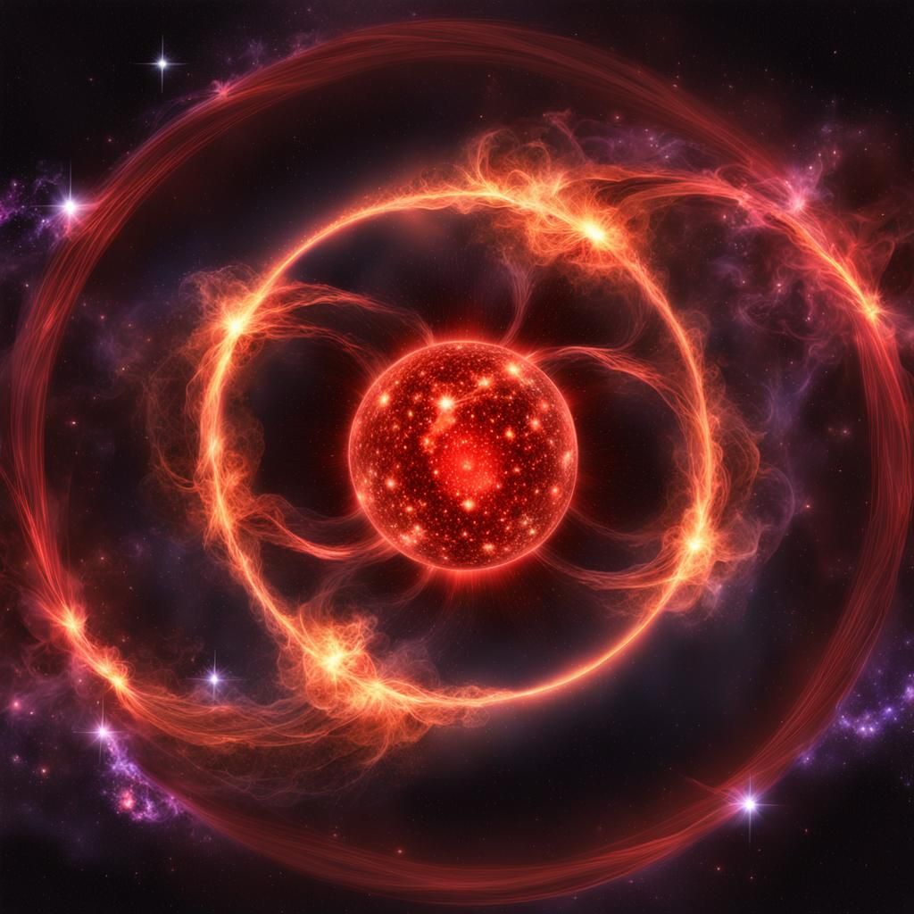 Stellar Magnetic Fields with Red Hot Plasma Disc