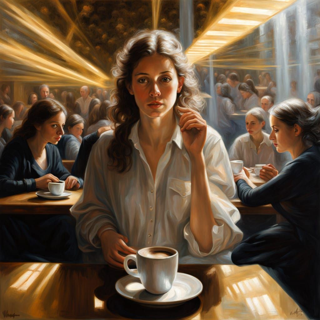 Glowing Reflections in a Chiaroscuro Masterpiece