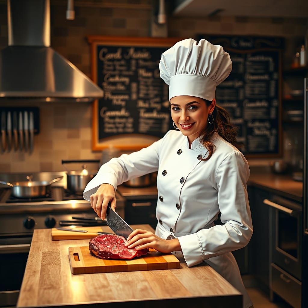 Savory Delights in a Futuristic Italian Kitchen