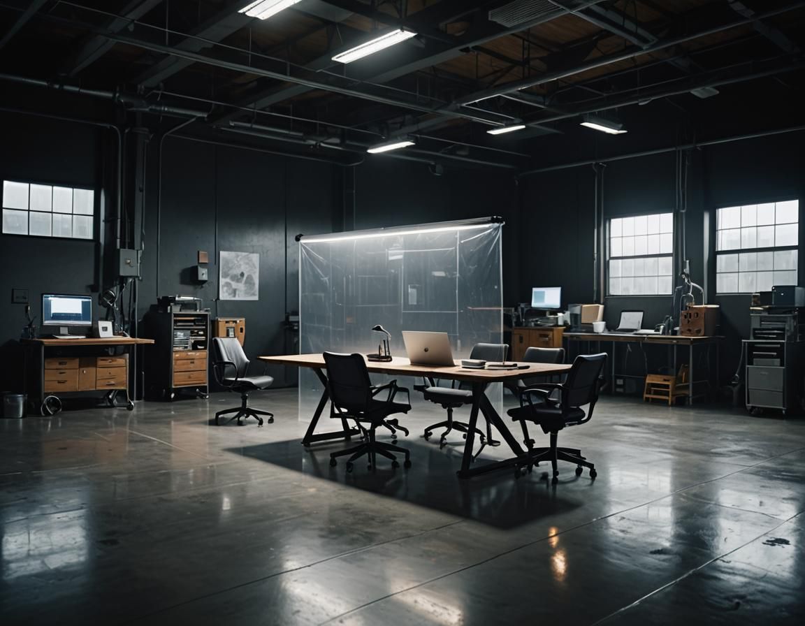 High-Tech Minimalism in Abandoned Industrial Space