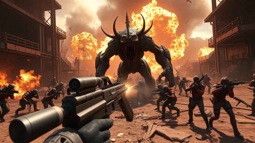 Post-Apocalyptic Wasteland FPS Scene in Unreal Engine 5