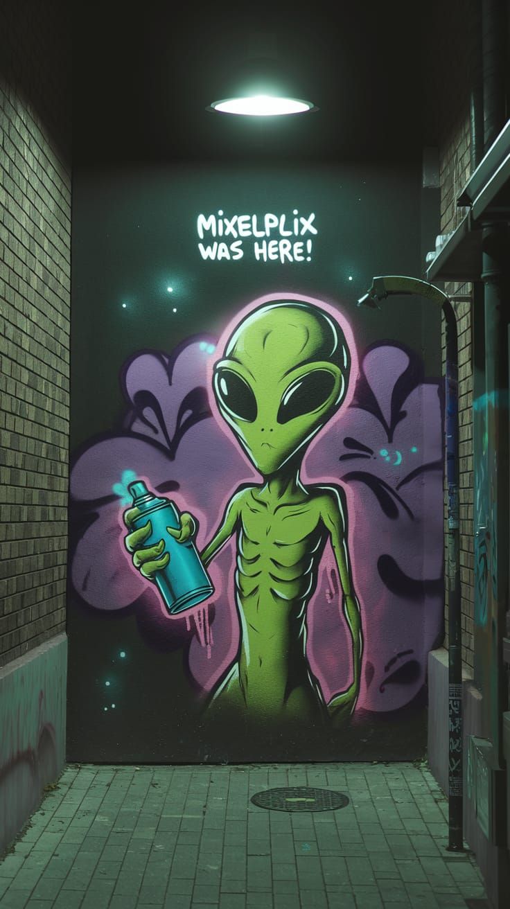 Mixelplix street art 04 - Another example the developing bac...