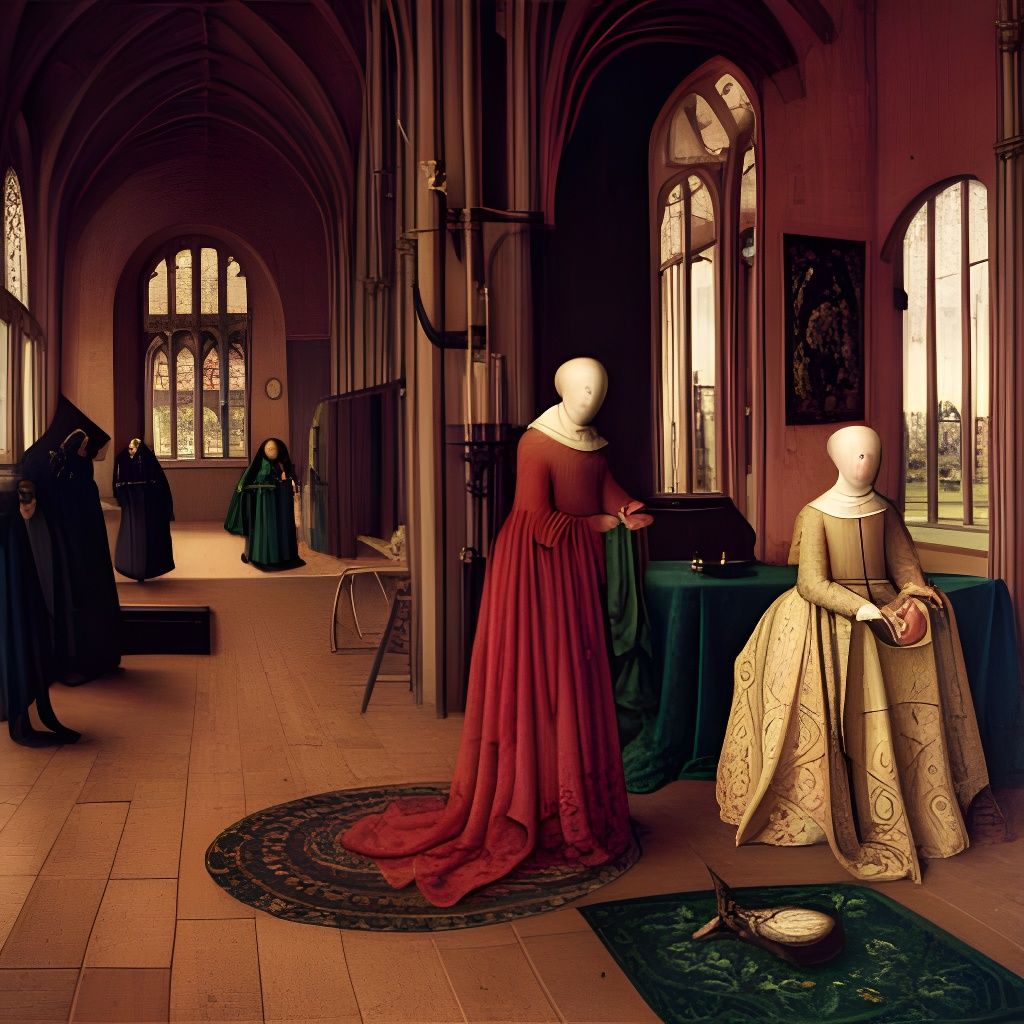 Portrait in Jan van Eyck Style