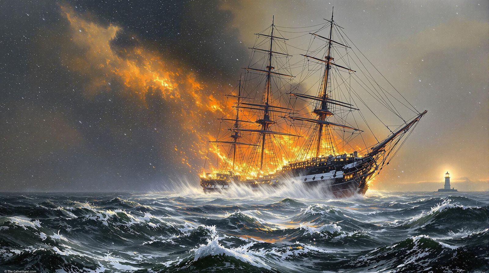 Spectral Ship Sinks in Frenzied Snowstorm off Block Island